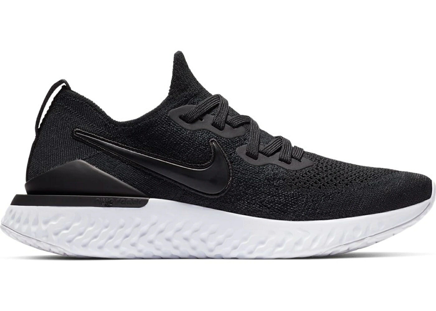 ナイキ エピック リアクト フライニット 黒色 ブラック 白色 ホワイト WOMEN'S スニーカー レディース NIKE EPIC REACT FLYKNIT 2 BLACK WHITE (WOMEN'S) / BLACK BLACK GUNSMOKE