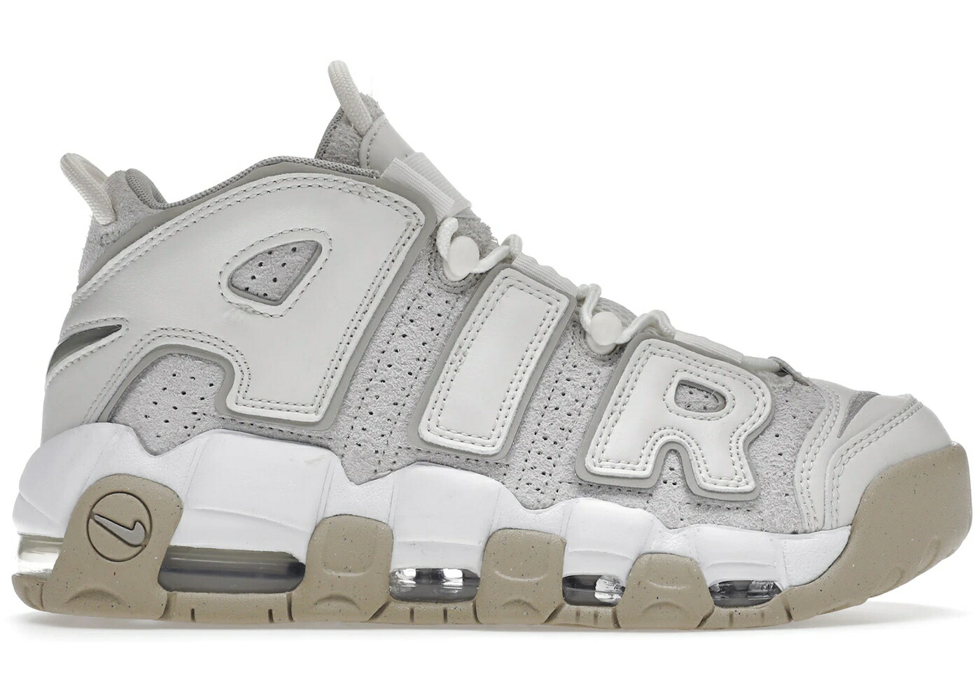 ナイキ 引き上げるペース 白いこと 白いこと エアモアアップテンポ モアテン スニーカー メンズ NIKE AIR MORE UPTEMPO PHANTOM / PHANTOM WHITE SANDDRIFT LIGHT