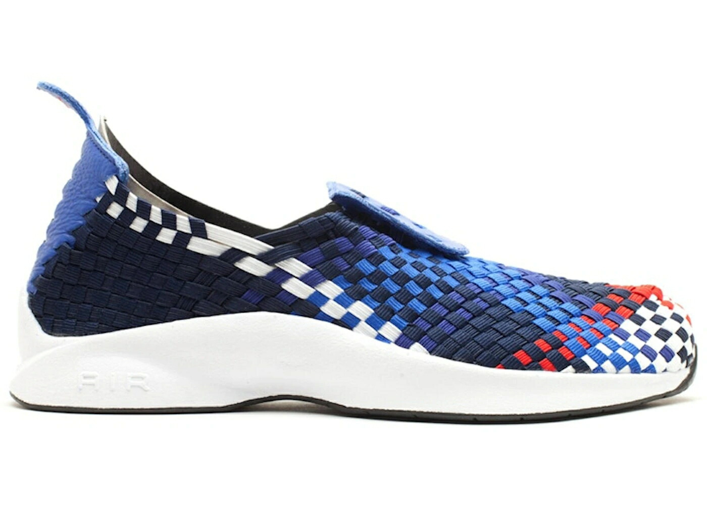 ナイキ ウーブン 虹色 虹霓 青碧 青碧 赤 赤いこと ディープ スニーカー メンズ NIKE AIR WOVEN RAINBOW BLUE RED / OBSIDIAN UNIVERSITY RED DEEP
