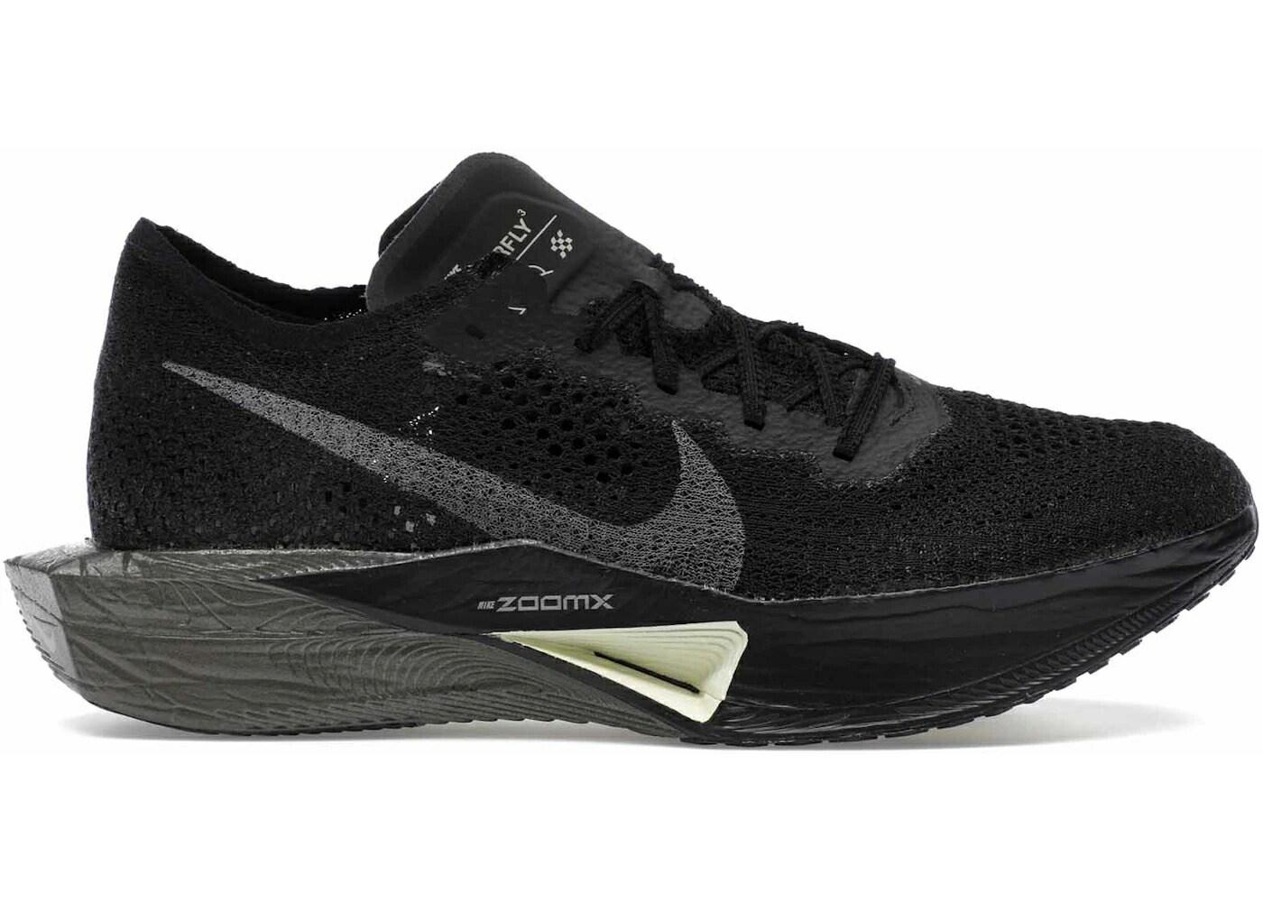 ナイキ 黒いこと 黒いこと オリーブ 雰囲気 スニーカー メンズ NIKE ZOOMX VAPORFLY 3 BLACK OLIVE AURA METALLIC MEDIUM ASH / BLACK OLIVE AURA METALLIC MEDIUM