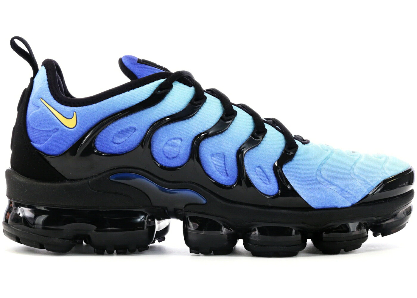 ナイキ 青味 青み 黒いこと 黒いこと エアヴェイパーマックス スニーカー メンズ NIKE AIR VAPORMAX PLUS HYPER BLUE / BLACK CHAMOIS HYPER BLUE