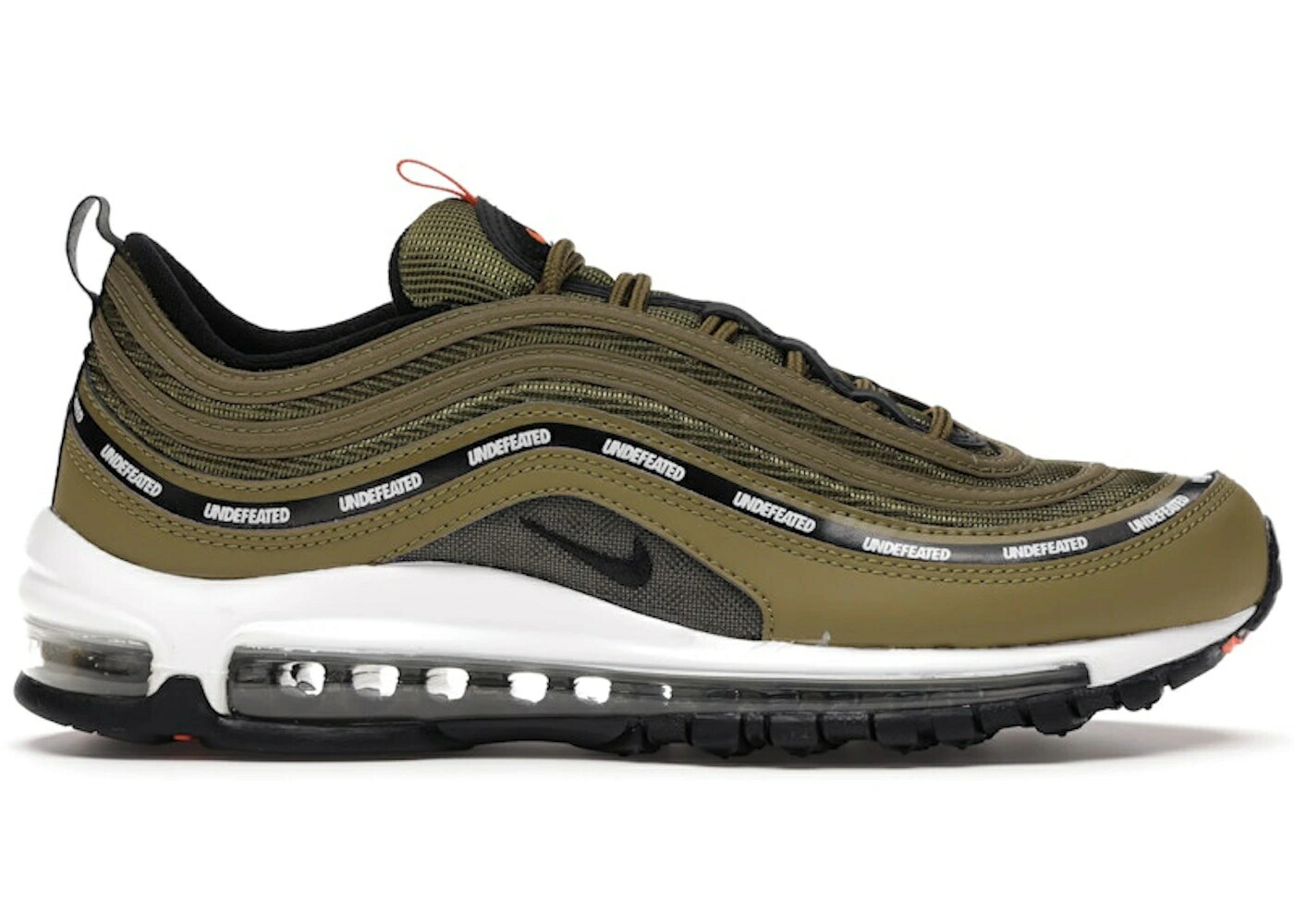 ナイキ マックス アンディフィーテッド 緑 緑であること 橙 オレンジ色 エア湖マックス スニーカー メンズ NIKE AIR MAX 97 UNDEFEATED MILITIA GREEN (COMPLEXCON EXCLUSIVE) (2017) / MILITIA GREEN ORANGE BLAZE