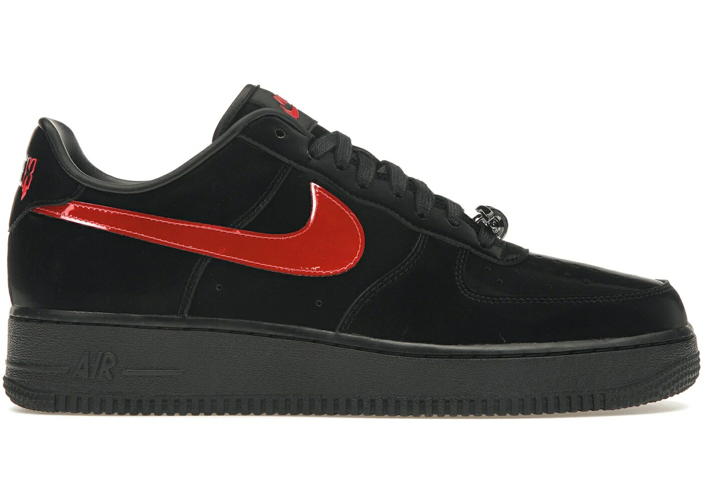 ナイキ 黒色 ブラック 赤 レッド エアフォース スニーカー メンズ NIKE AIR FORCE 1 LOW RTFKT CLONE X GENESIS (EDITION OF 1517) / BLACK RED BLACK