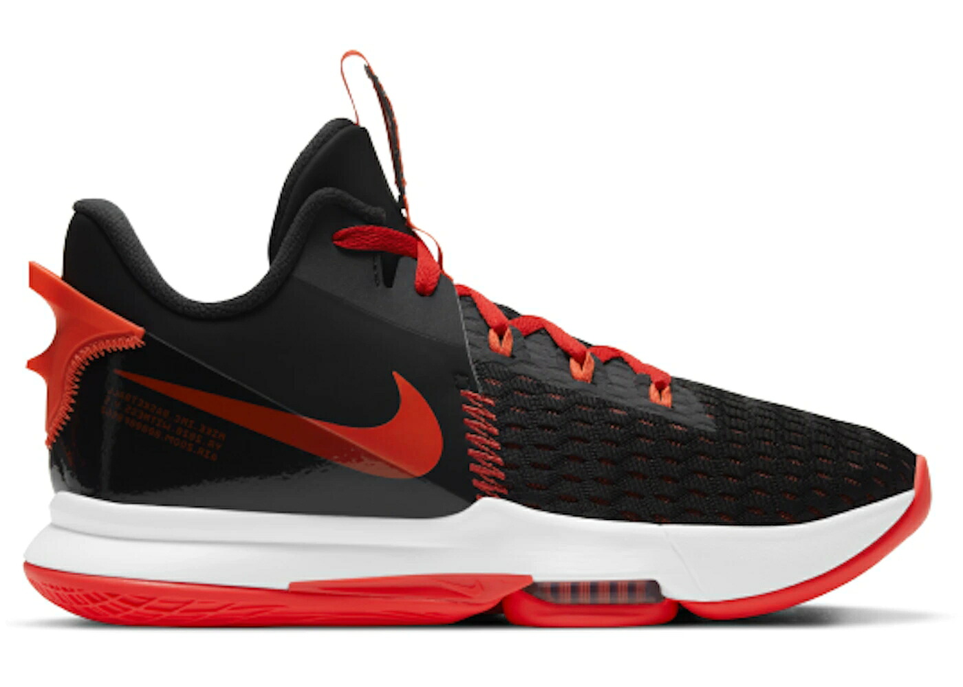 ナイキ レブロン 黒いこと 黒いこと ディープ 赤 赤いこと ウィットネス スニーカー メンズ NIKE LEBRON WITNESS V BRED / BLACK BRIGHT DEEP RED UNIVERSITY