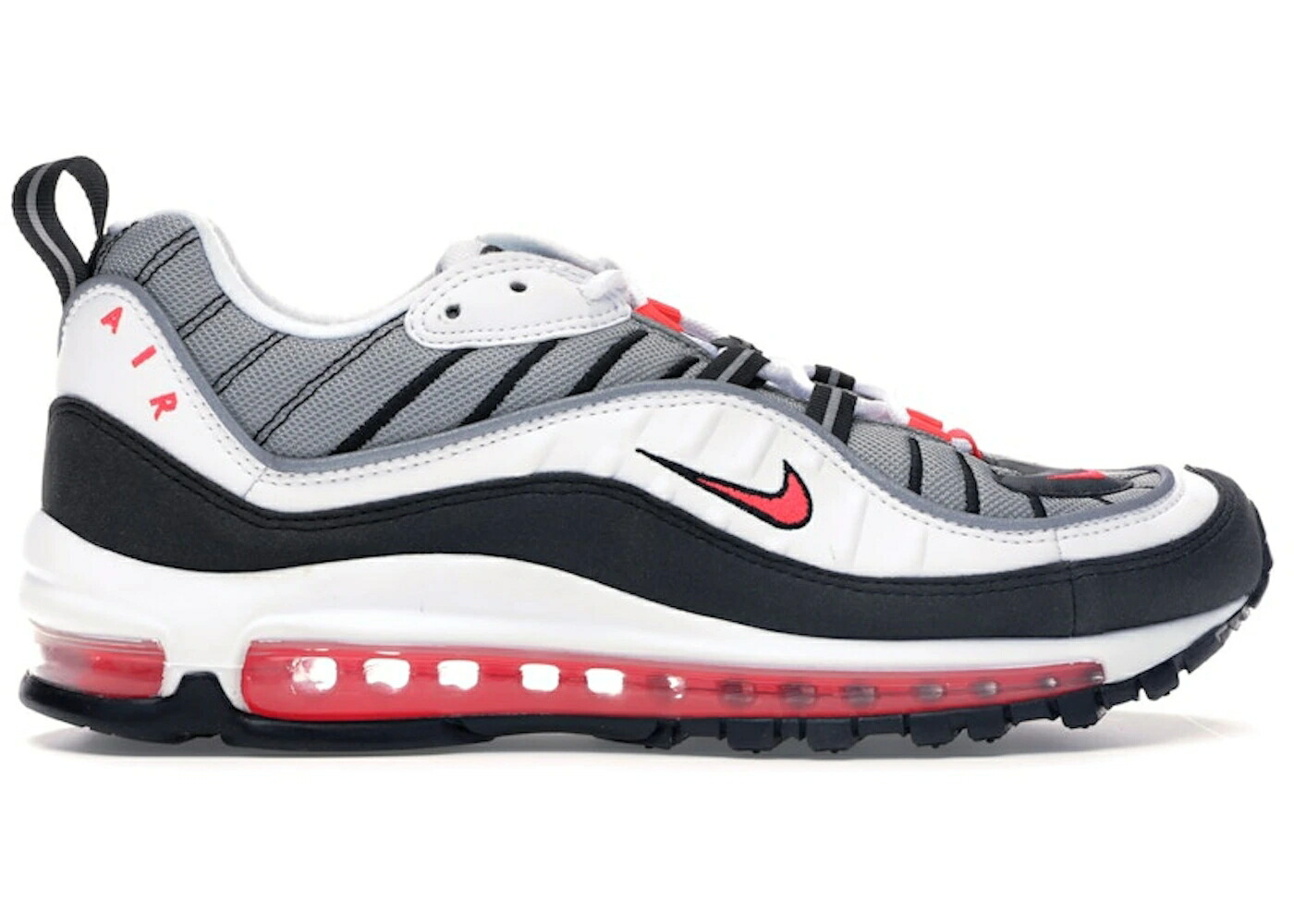 ナイキ マックス 赤 赤いこと 白いこと 白いこと エア湖マックス WOMEN\u0027S スニーカー レディース NIKE AIR MAX 98 SOLAR RED (WOMEN\u0027S) / WHITE SOLAR RED DUST REFLECT