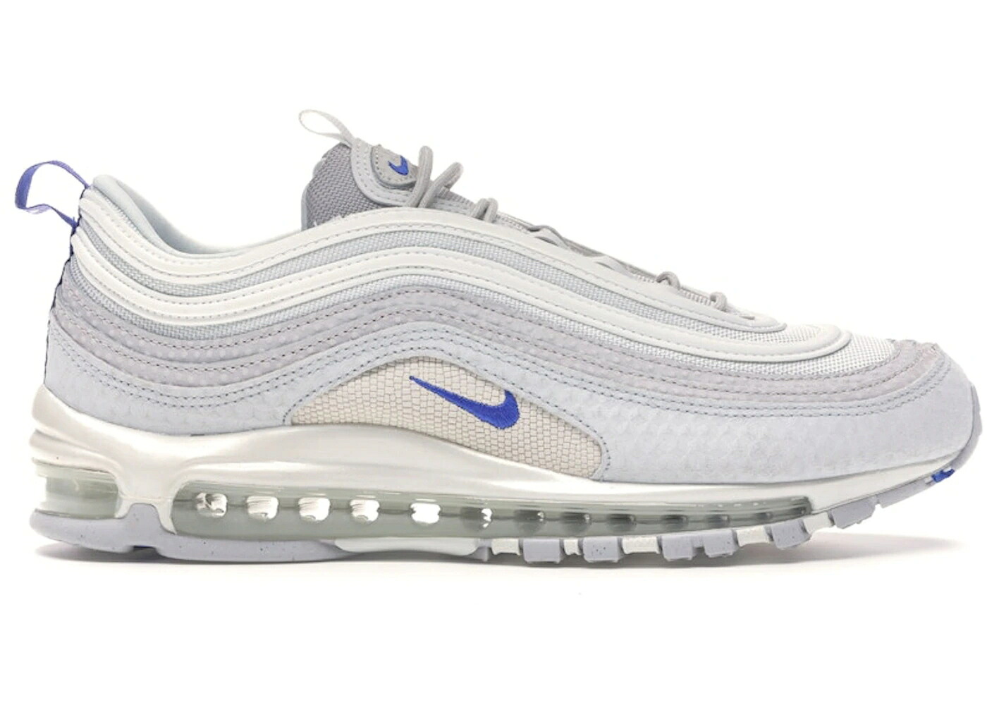 ナイキ マックス ピュア プラチナム 青色 ブルー エアマックス スニーカー メンズ NIKE AIR MAX 97 PURE PLATINUM RACER BLUE / PURE PLATINUM RACER BLUE｜スニケス