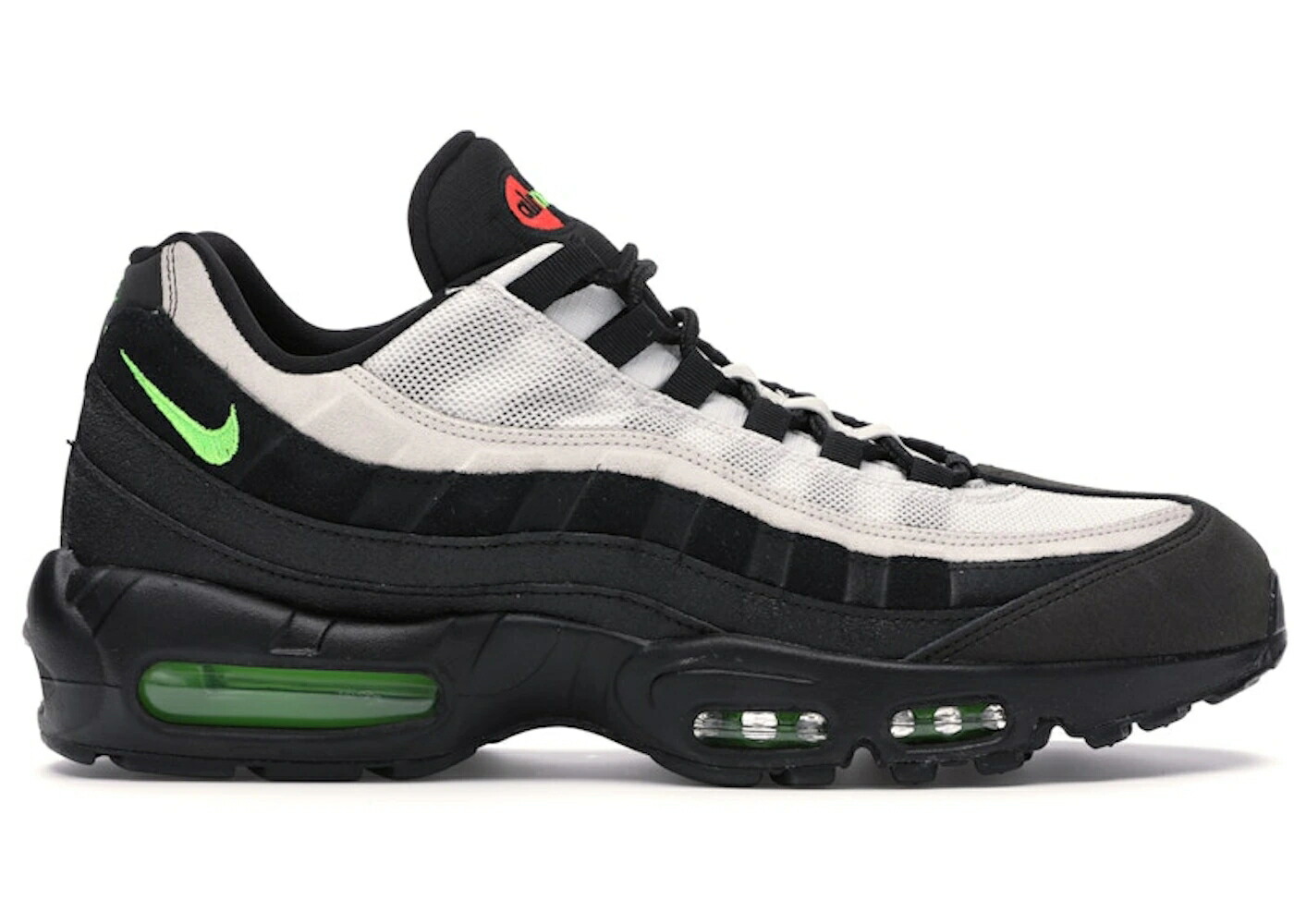 ナイキ マックス 黒色 ブラック 緑 グリーン 白色 ホワイト エアマックス スニーカー メンズ NIKE AIR MAX 95 ANTIFREEZE (2019) / BLACK VOLTAGE GREEN SUMMIT WHITE