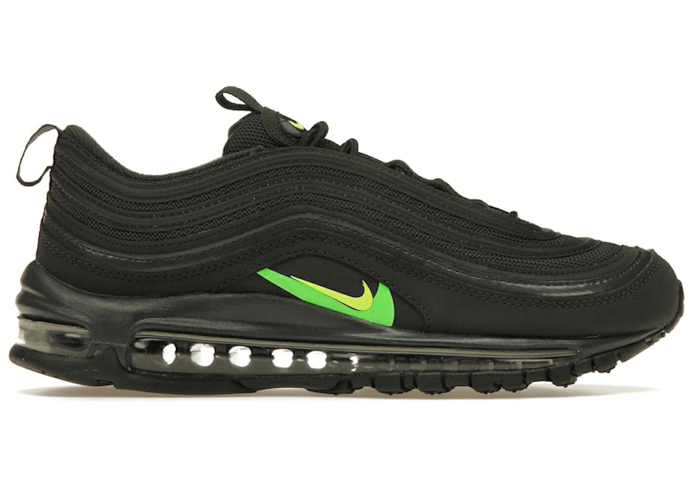 ナイキ マックス 黒いこと 黒いこと 緑 緑であること エア湖マックス スニーカー メンズ NIKE AIR MAX 97 JUST DO IT PACK BLACK (2019) / BLACK VOLT GREEN