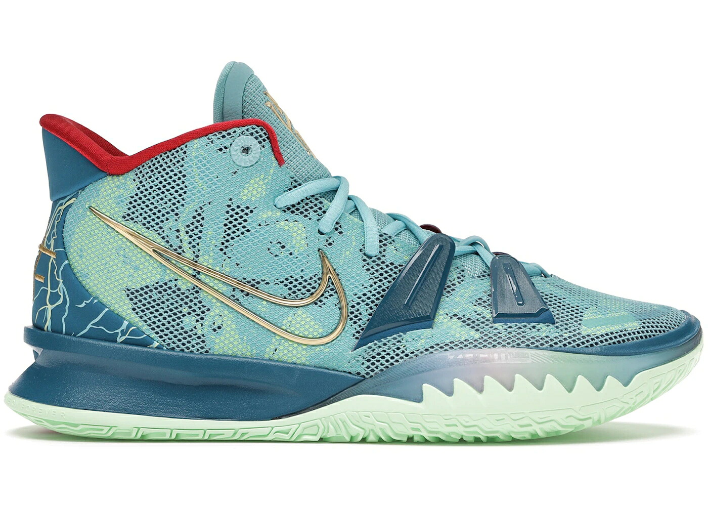 ナイキ カイリー 特別 緑 緑であること 赤 赤いこと ゴールド スニーカー メンズ NIKE KYRIE 7 SPECIAL FX / GREEN TEAL RED METALLIC GOLD