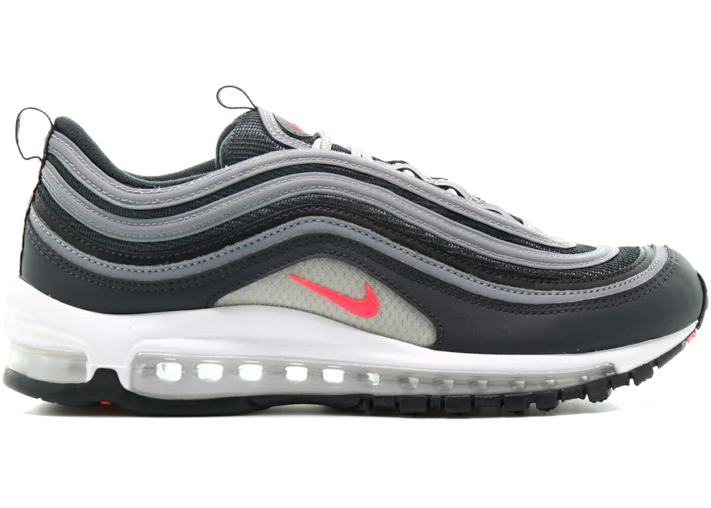 ナイキ マックス クリムゾン 薄墨色 薄墨色 白いこと 白いこと エア湖マックス スニーカー メンズ NIKE AIR MAX 97 ESSENTIAL ANTHRACITE CRIMSON / ANTHRACITE WOLF GREY WHITE FLASH