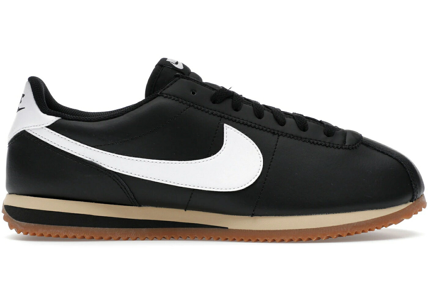 ナイキ コルテッツ 黒色 ブラック 茶色 ブラウン 白色 ホワイト スニーカー メンズ NIKE CORTEZ BLACK GUM MEDIUM BROWN SESAME WHITE / BLACK GUM MEDIUM BROWN SESAME
