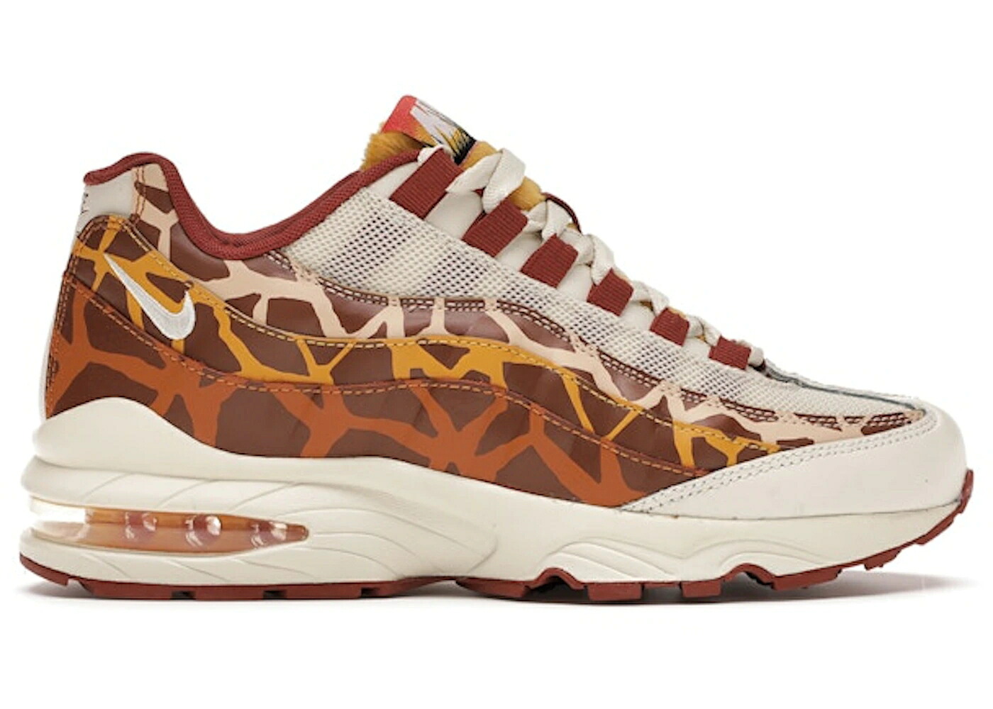 ナイキ マックス 皮膚軟化剤 橙 オレンジ色 エア湖マックス お坊っちゃん キッズ NIKE AIR MAX 95 GIRAFFE (GS) / LIGHT CREAM RUSSET RUGGED ORANGE もの言う花 マタニティ スニーカー