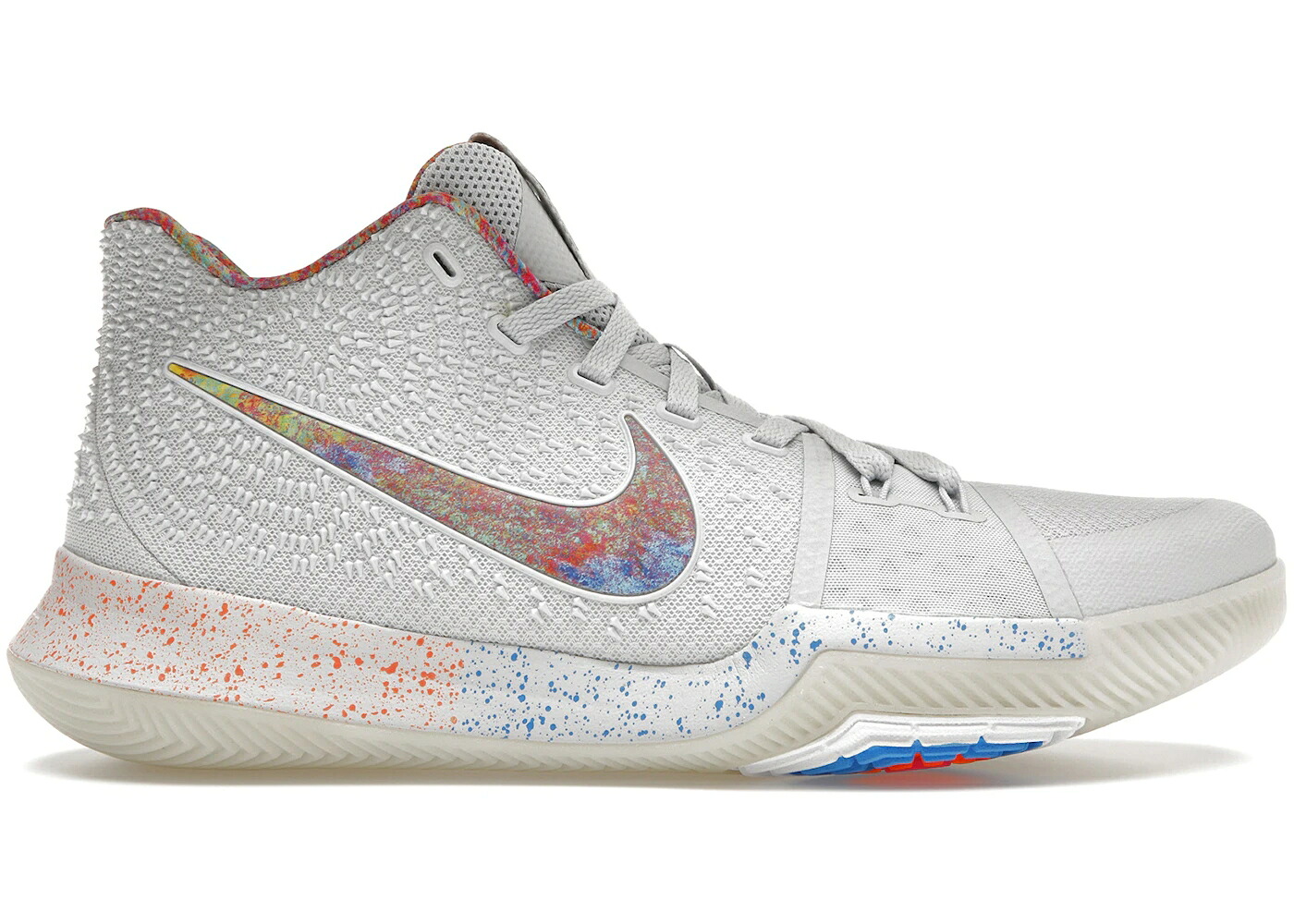 ナイキ カイリー 純然たる プラチナム 黒いこと 黒いこと スニーカー メンズ NIKE KYRIE 3 EYBL / PURE PLATINUM MULTI COLOR BLACK