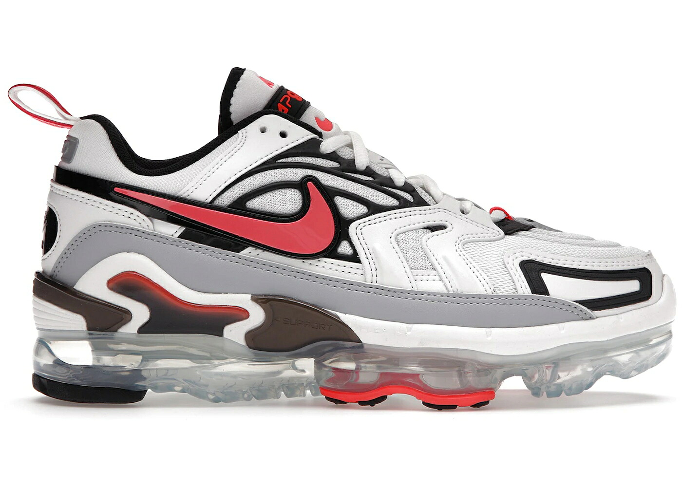 ナイキ 白いこと 白いこと クリムゾン エアヴェイパーマックス スニーカー メンズ NIKE AIR VAPORMAX EVO INFRARED / SUMMIT WHITE BRIGHT CRIMSON