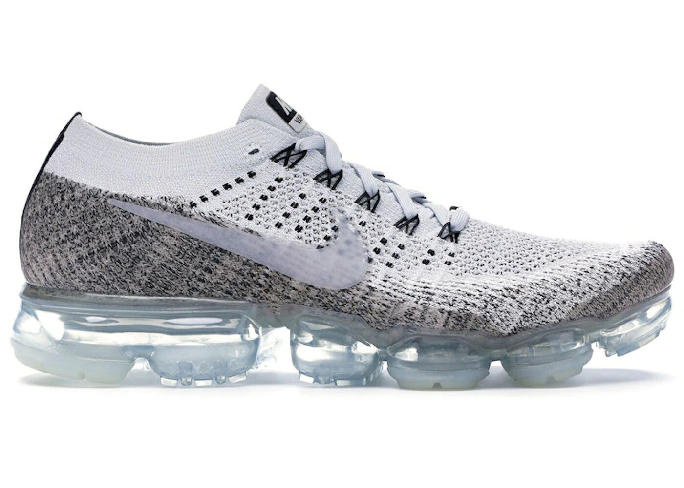 ナイキ 灰色 グレー 黒色 ブラック ピュア エアヴェイパーマックス スニーカー メンズ NIKE AIR VAPORMAX OREO / PALE GREY SAIL BLACK PURE|スニケス
