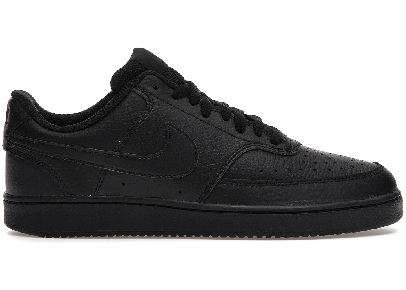 ナイキ 厚地の外套 黒いこと 黒いこと スニーカー メンズ NIKE COURT VISION LOW TRIPLE BLACK / BLACK BLACK BLACK