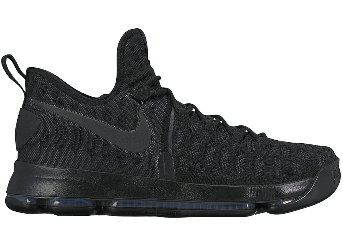 ナイキ 黒いこと 黒いこと スニーカー メンズ NIKE KD 9 BLACK SPACE / BLACK BLACK ANTHRACITE