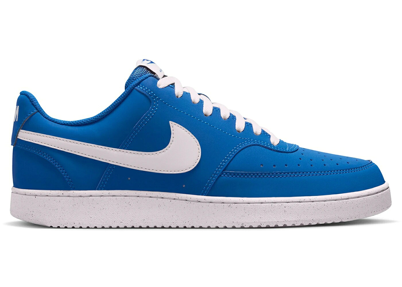 ナイキ 厚地の外套 青味 青み 象牙色 スニーカー メンズ NIKE COURT VISION LOW BLUE PALE IVORY / COURT BLUE PALE IVORY