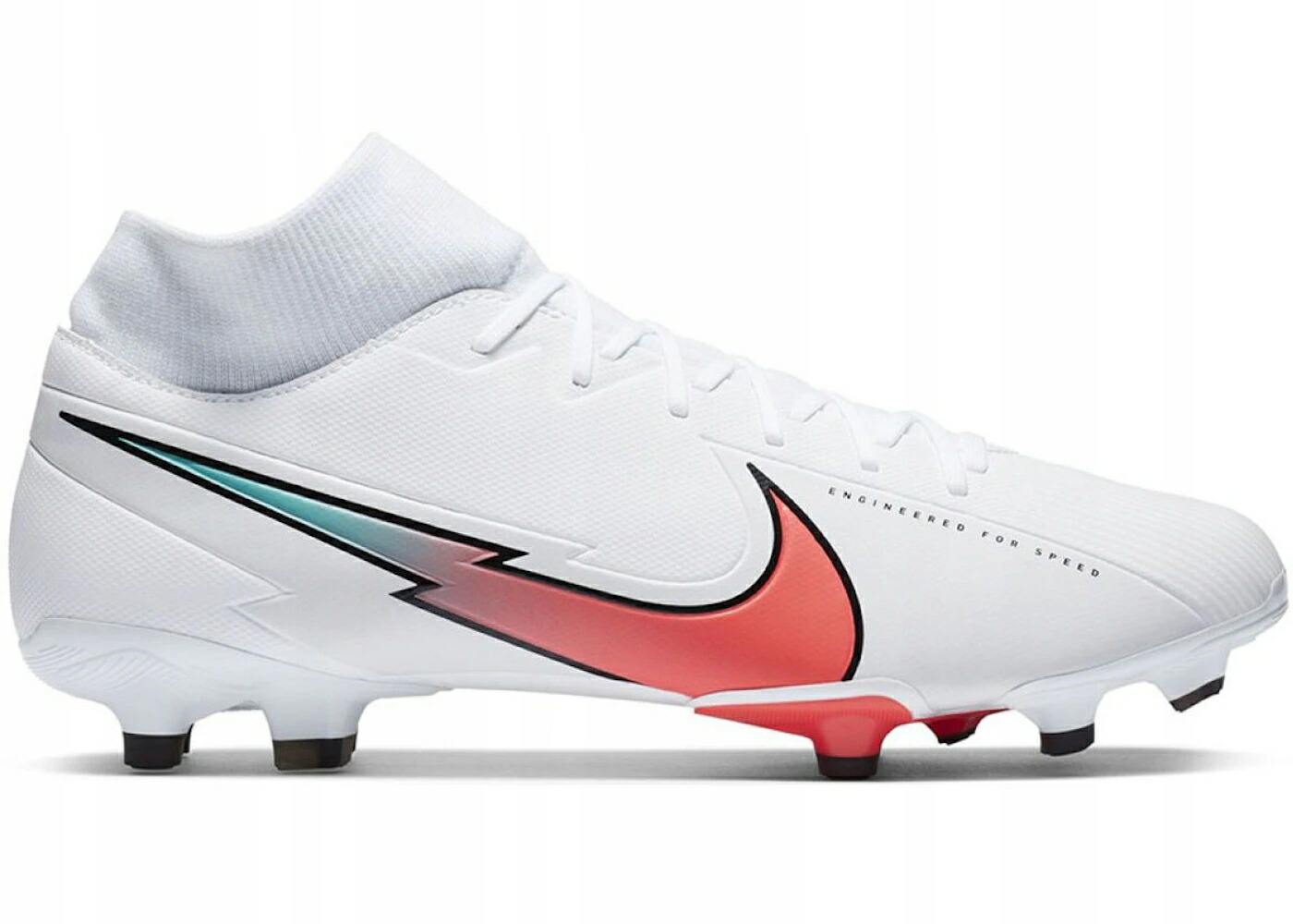 ナイキ 翰林院 白いこと 白いこと クリムゾン 翡翆 ジェード スニーカー メンズ NIKE MERCURIAL SUPERFLY 7 ACADEMY MG WHITE CRIMSON JADE / WHITE PHOTON DUST HYPER JADE