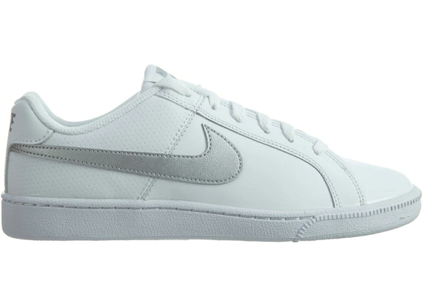 ナイキ 厚地の外套 白いこと 白いこと しろがね色 しろがね色 WOMEN\u0027S スニーカー レディース NIKE COURT ROYALE WHITE METALLIC SILVER (WOMEN\u0027S) / WHITE METALLIC SILVER