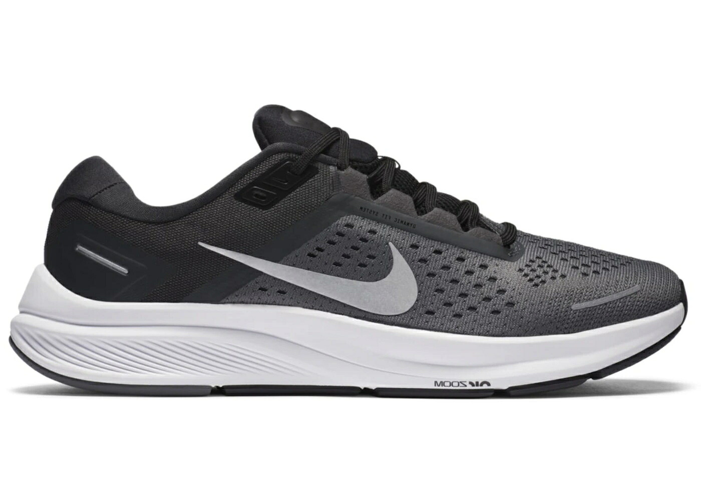 ナイキ ズーム 灰色 グレー 黒色 ブラック WOMEN'S スニーカー レディース NIKE AIR ZOOM STRUCTURE 23 DARK SMOKE GREY (WOMEN'S) / IRON GREY DARK SMOKE GREY BLACK｜スニケス
