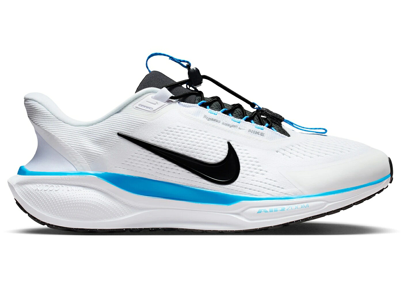 ナイキ ズーム ペガサス 白色 ホワイト 黒色 ブラック 青色 ブルー ズームペガサス スニーカー メンズ NIKE AIR ZOOM PEGASUS 41 EASYON WHITE BLACK BLUE HERO / WHITE BLACK BLUE HERO METALLIC