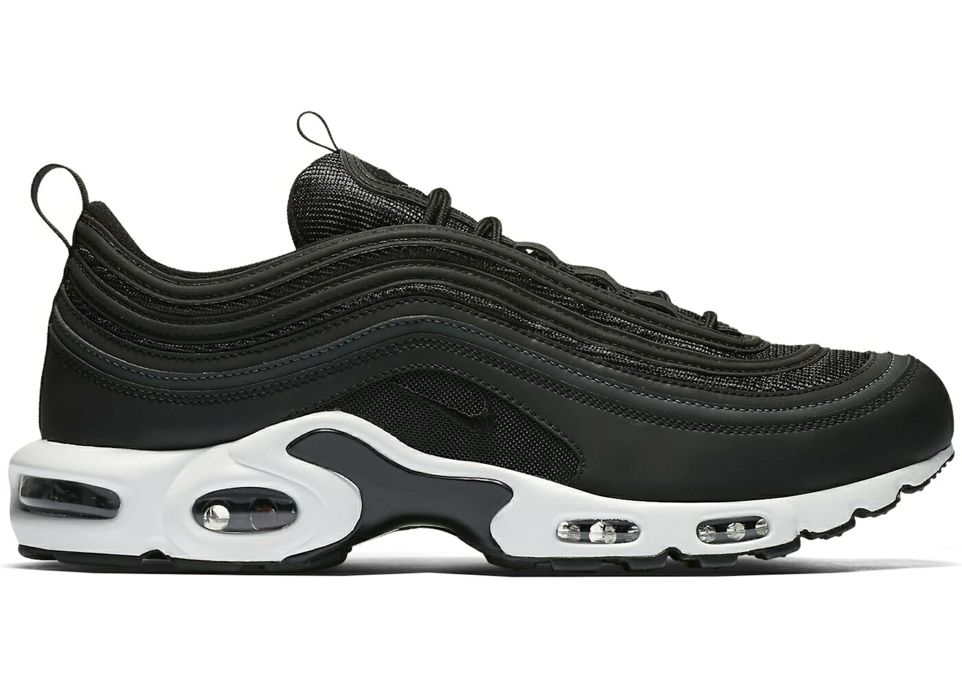 ナイキ マックス 黒色 ブラック 白色 ホワイト エアマックスプラス スニーカー メンズ NIKE AIR MAX PLUS 97 BLACK WHITE / BLACK BLACK WHITE