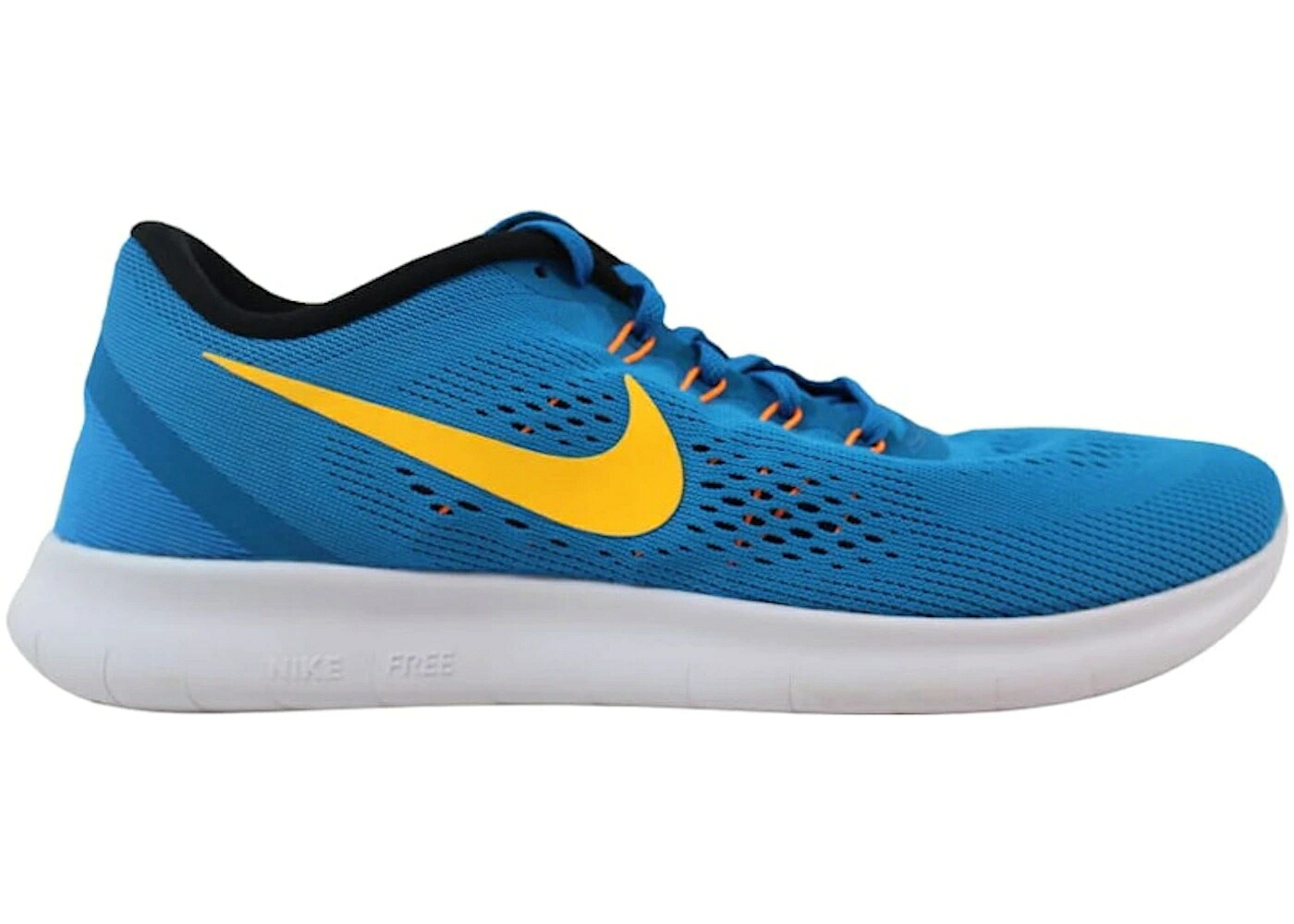 ナイキ フリー シアン レーザー 橙 オレンジ 黒色 ブラック スニーカー メンズ NIKE FREE RN HERITAGE CYAN/LASER ORANGE-BLACK-BLUE SPARK / HERITAGE CYAN LASER ORANGE BLACK｜スニケス