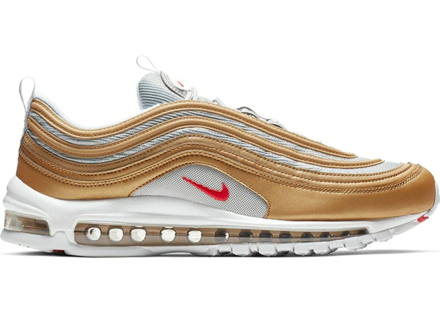 ナイキ マックス ゴールド 赤 赤いこと エア湖マックス スニーカー メンズ NIKE AIR MAX 97 METALLIC GOLD UNIVERSITY RED / METALLIC GOLD UNIVERSITY RED
