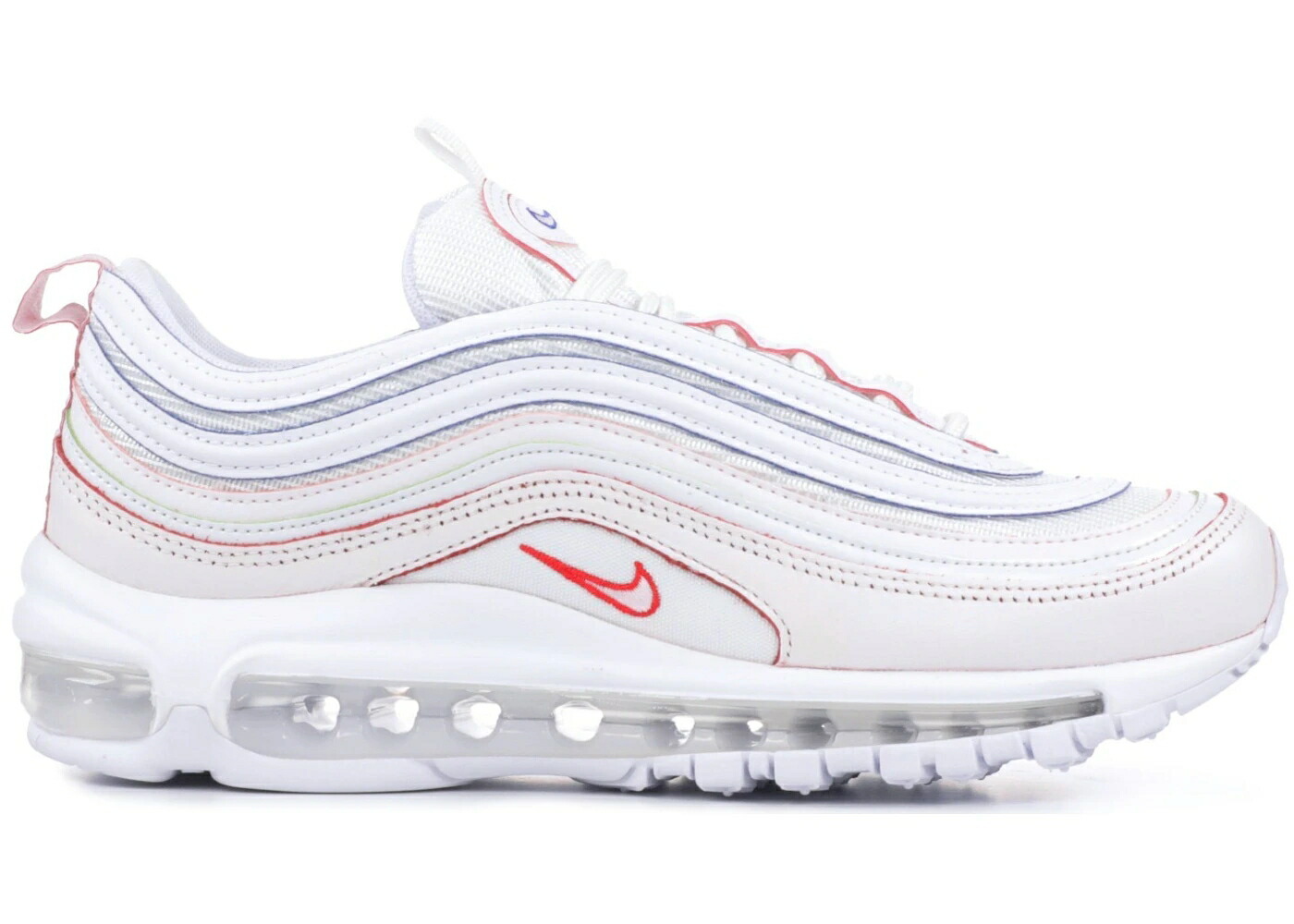 ナイキ マックス 虹色 虹霓 大気圏マックス スニーカー レディース NIKE AIR MAX 97 SE RAINBOW (W) / TEA BERRY BORDEAUX METALLIC