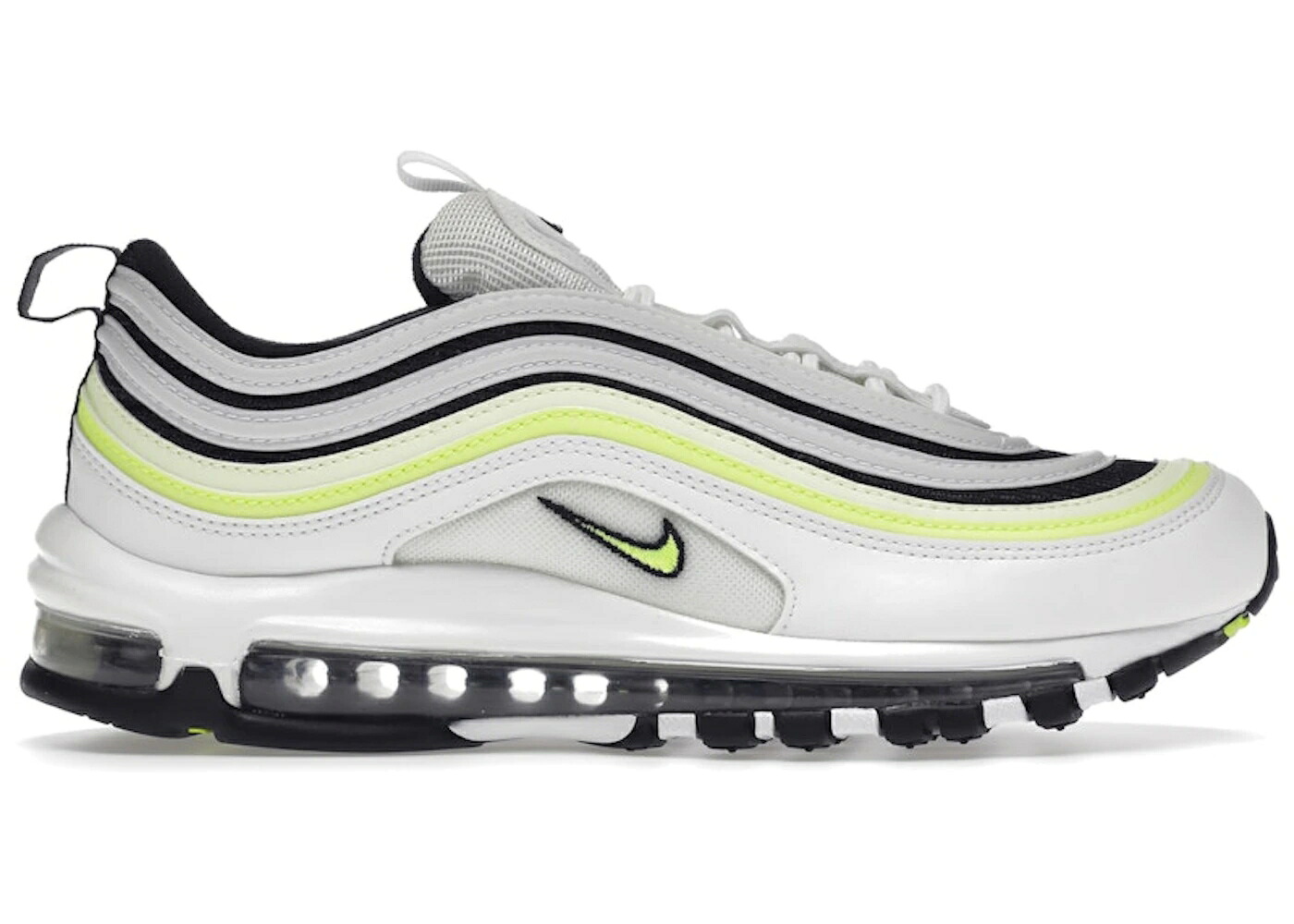 ナイキ マックス 白いこと 白いこと 黒いこと 黒いこと 大気圏マックス スニーカー メンズ NIKE AIR MAX 97 WHITE BLACK VOLT / WHITE BLACK VOLT