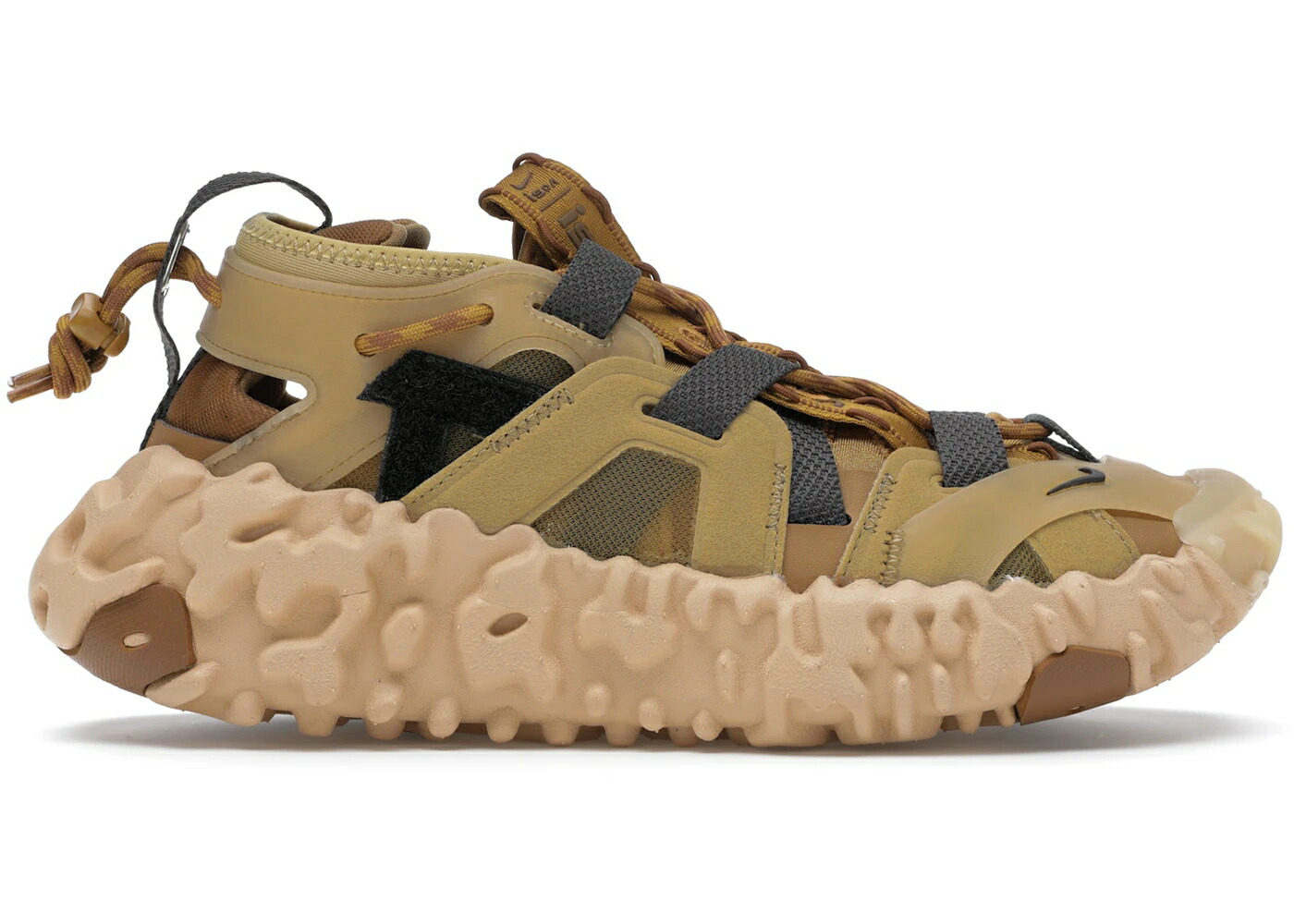 ナイキ ウィート ゴールド 茶色 ブラウン スニーカー メンズ NIKE ISPA OVERREACT SANDAL WHEAT / WHEAT GOLD BROWN