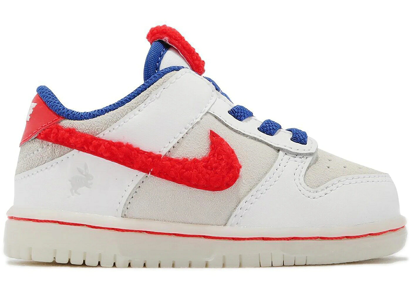 ナイキ ダンク 白いこと 白いこと クリムゾン ダンクロー お坊っちゃん キッズ NIKE DUNK LOW YEAR OF THE RABBIT WHITE (2023) (TD) / WHITE CRIMSON VARSITY ROYAL SAIL