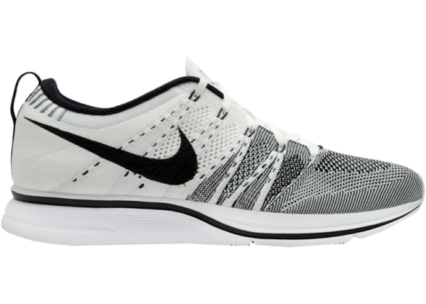 ナイキ 飛球編み物 白いこと 白いこと 黒いこと 黒いこと TRAINER+ スニーカー メンズ NIKE FLYKNIT WHITE BLACK / WHITE BLACK WHITE