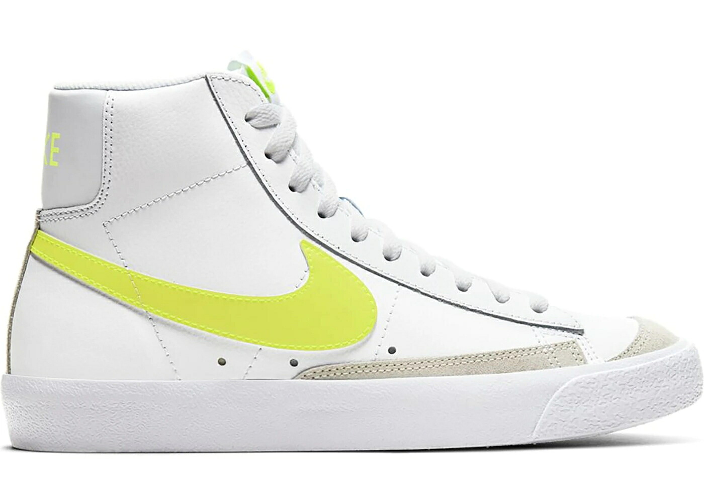 ナイキ ブレイザー ミッド 白いこと 白いこと 純然たる プラチナム WOMEN\u0027S スニーカー レディース NIKE BLAZER MID 77 WHITE LEMON VENOM (WOMEN\u0027S) / WHITE PURE PLATINUM FOSSIL LEMON
