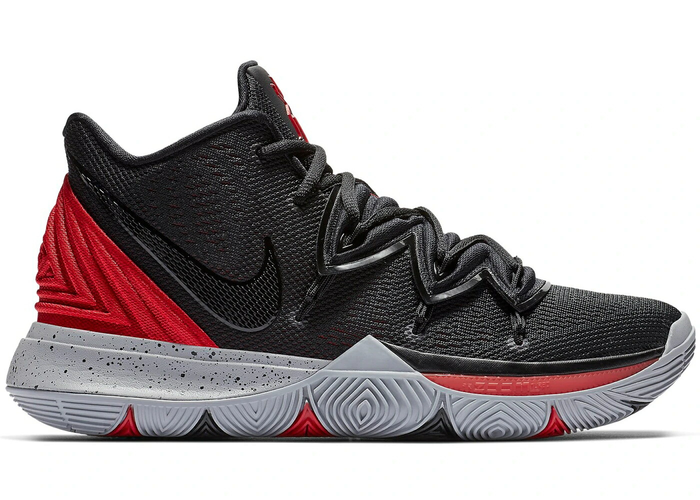 ナイキ カイリー 赤 レッド 黒色 ブラック ピュア スニーカー メンズ NIKE KYRIE 5 BRED / UNIVERSITY RED BLACK PURE