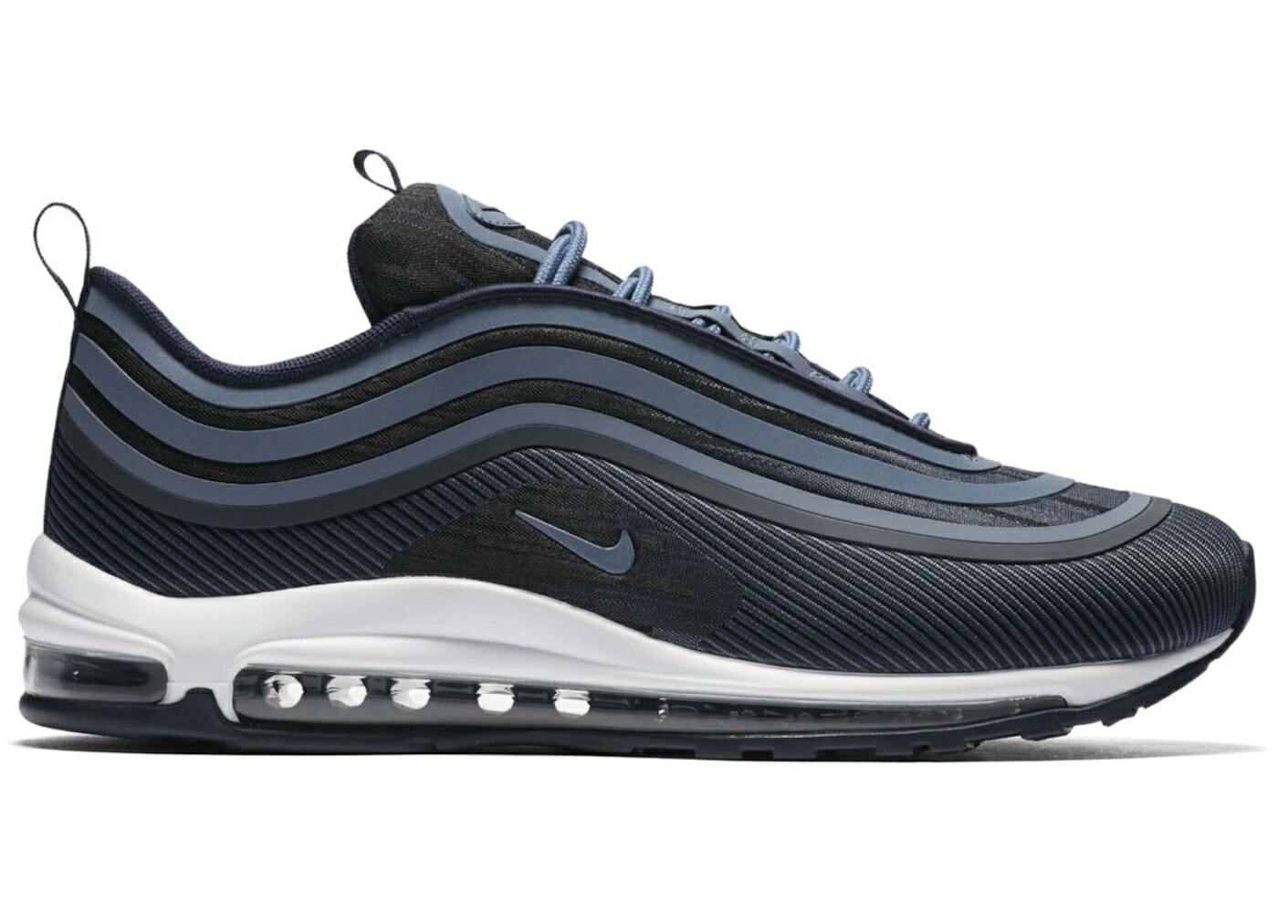 ナイキ マックス ウルトラ 白色 ホワイト 青色 ブルー エアマックス スニーカー メンズ NIKE AIR MAX 97 ULTRA 17 OBSIDIAN / OBSIDIAN WHITE DIFFUSED BLUE|スニケス
