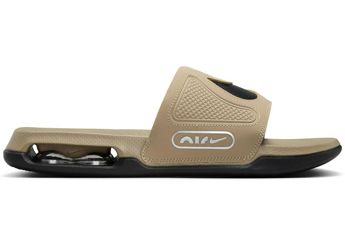 ナイキ マックス サンダル カーキ 銀色 シルバー 黒色 ブラック エアマックス スニーカー メンズ NIKE AIR MAX CIRRO SLIDE KHAKI METALLIC SILVER BLACK / KHAKI METALLIC SILVER BLACK