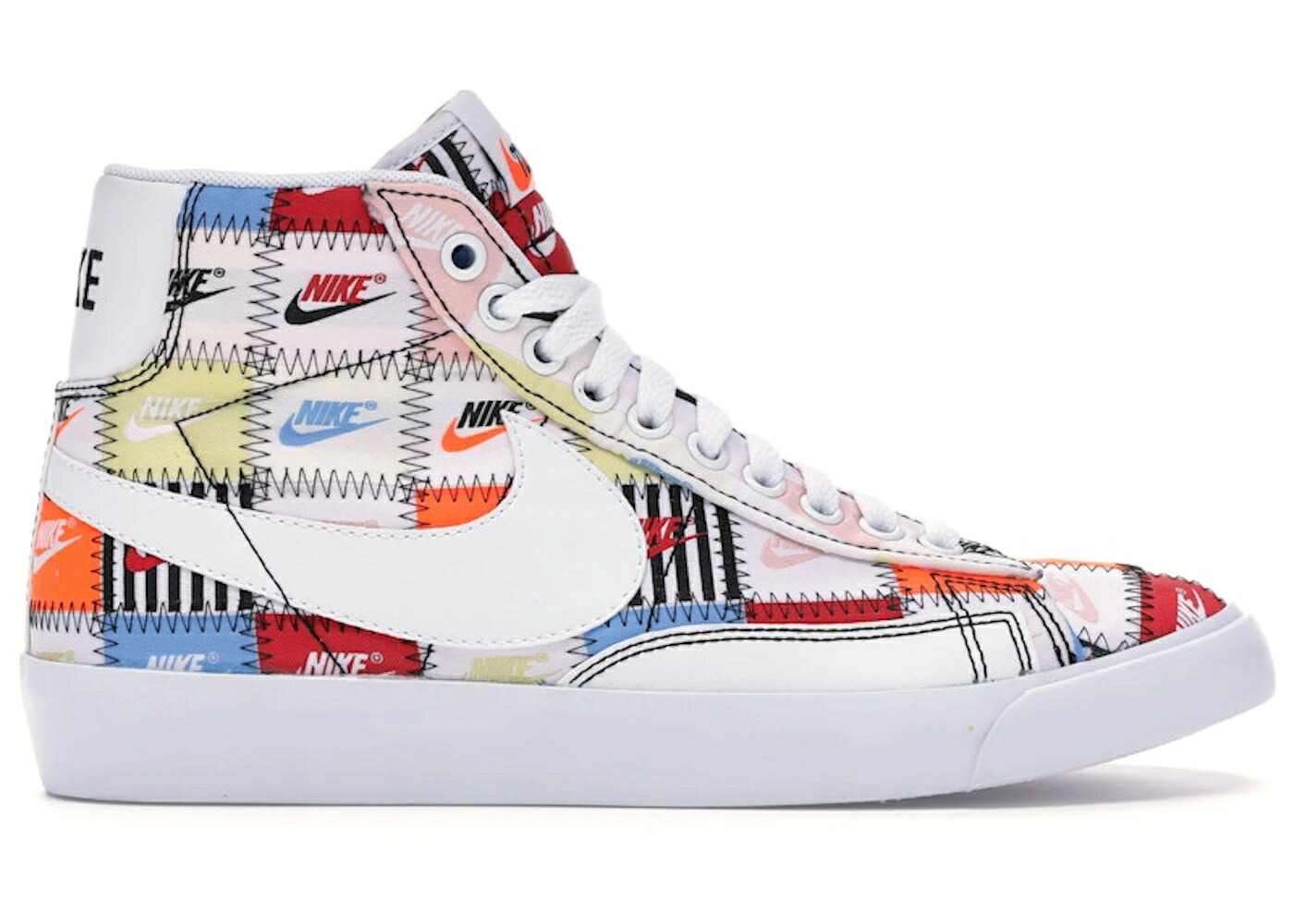 ナイキ ブレイザー ミッド 白いこと 白いこと スニーカー メンズ NIKE BLAZER MID PATCHWORK / WHITE MULTI COLOR
