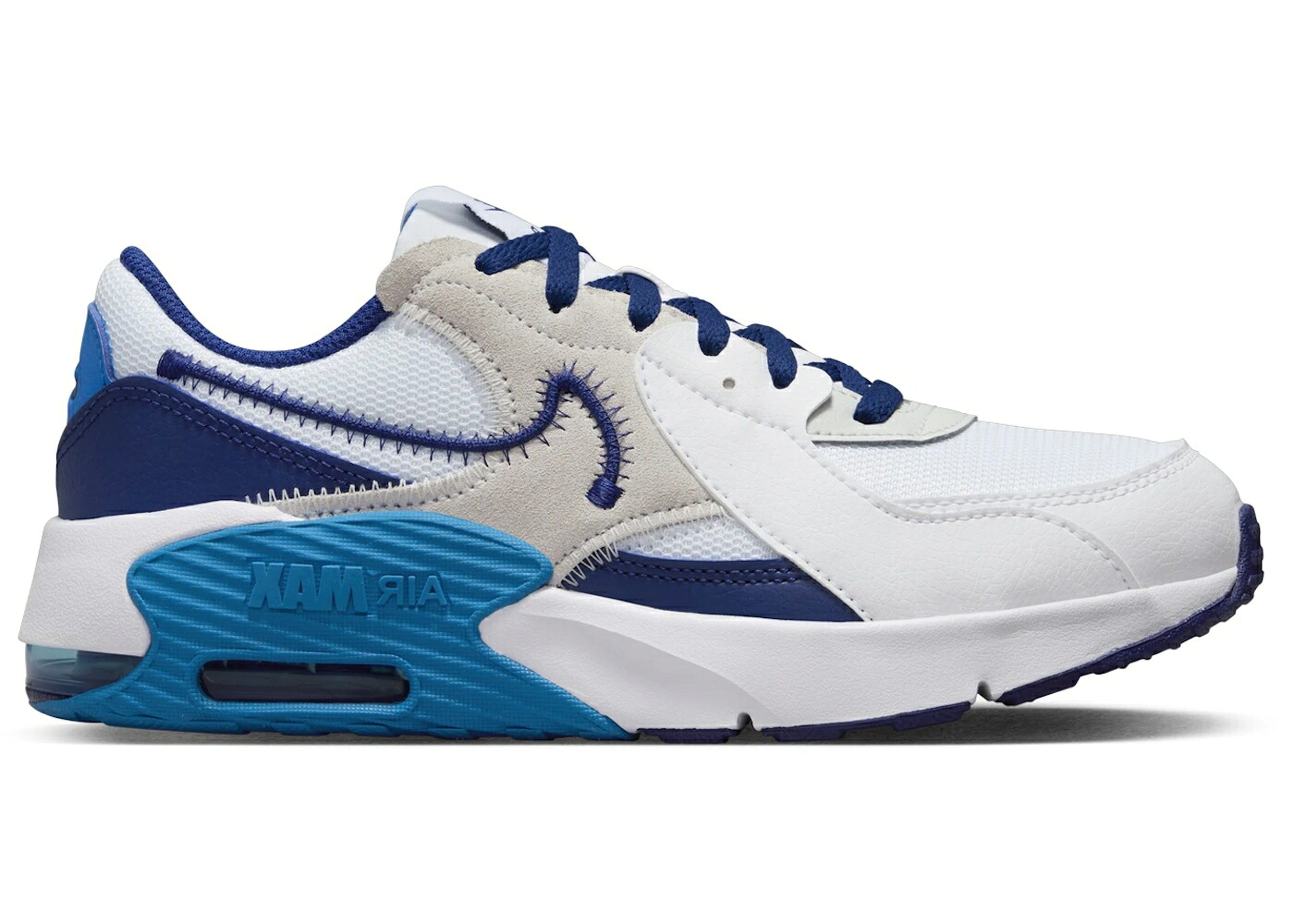 ナイキ マックス 白いこと 白いこと 青碧 青碧 ディープ エア湖マックス お坊っちゃん キッズ NIKE AIR MAX EXCEE WHITE PHOTO BLUE PHOTON DUST DEEP ROYAL (GS) / WHITE PHOTO BLUE PHOTON DUST もの言う花 マタニティ スニー