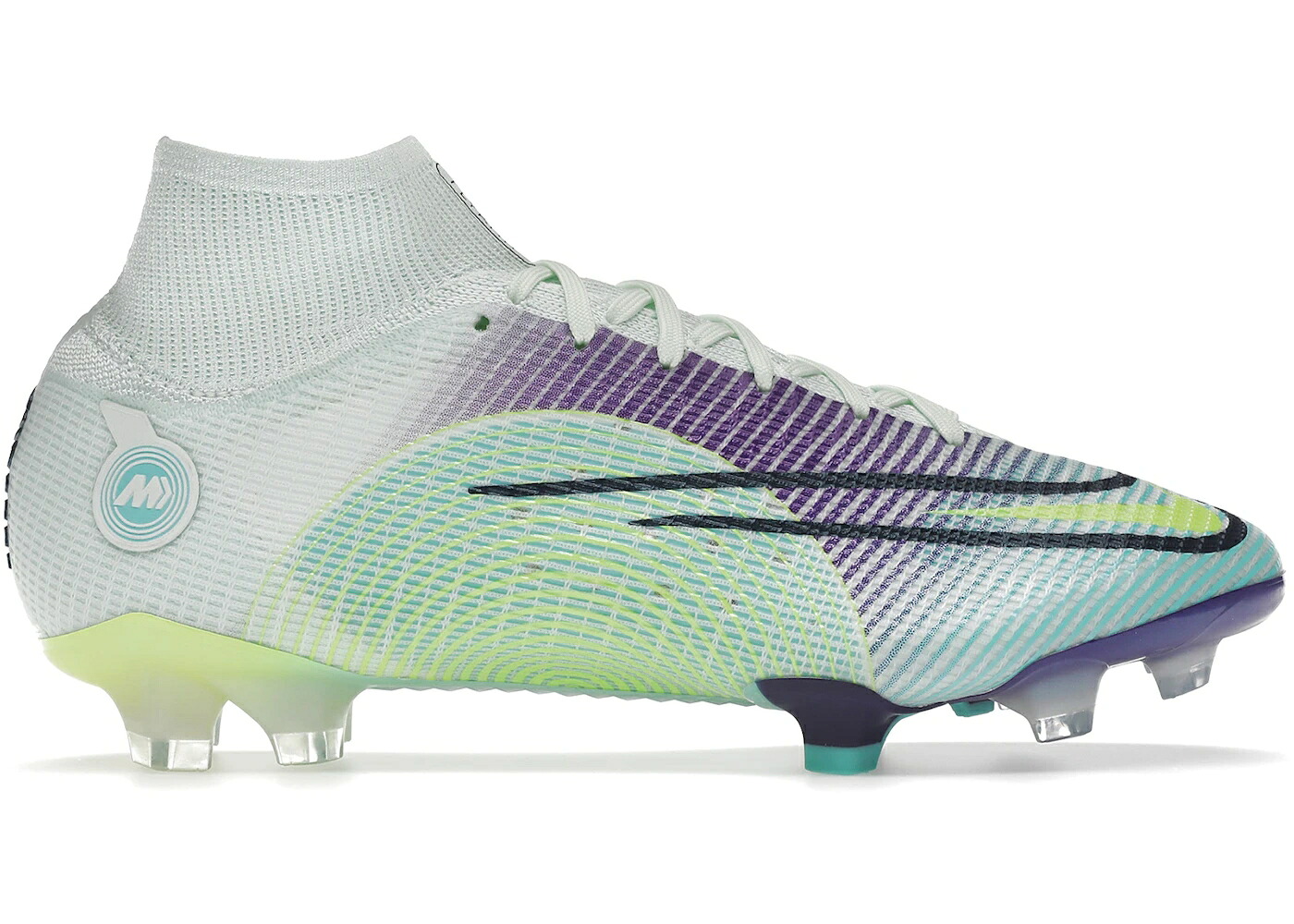 ナイキ エリート 意気ごみ 素早さ 緑 緑であること 紫 パープル スニーカー メンズ NIKE MERCURIAL SUPERFLY 8 ELITE FG DREAM SPEED / BARELY GREEN ELECTRIC PURPLE