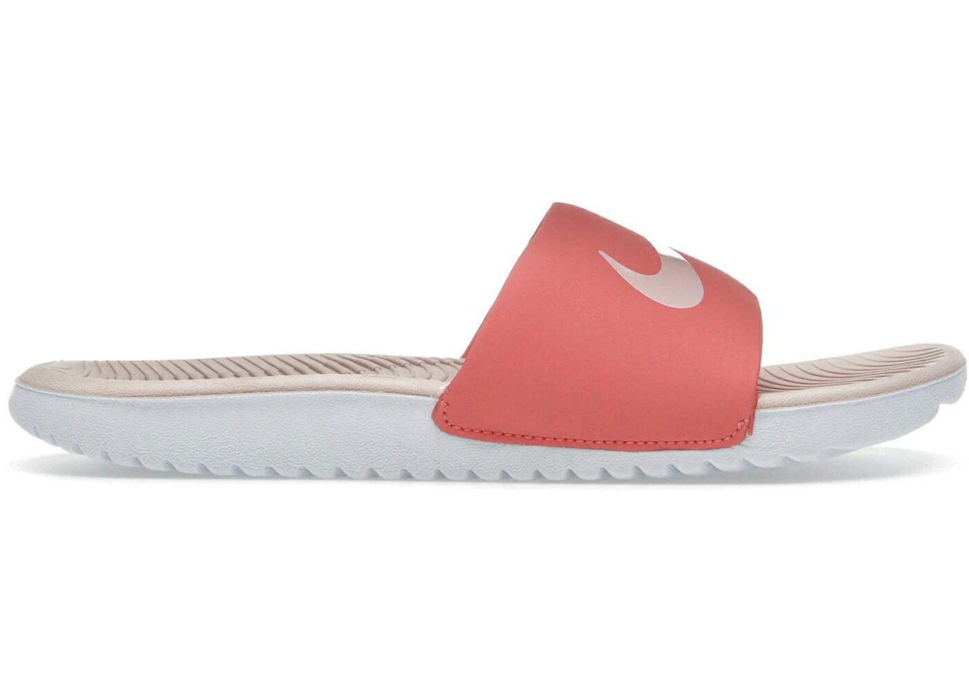 ナイキ サンダル マジック 白色 ホワイト ピンク ジュニア キッズ NIKE KAWA SLIDE MAGIC EMBER WHITE ECHO PINK (GS) / MAGIC EMBER WHITE ECHO PINK ベビー マタニティ スニーカー
