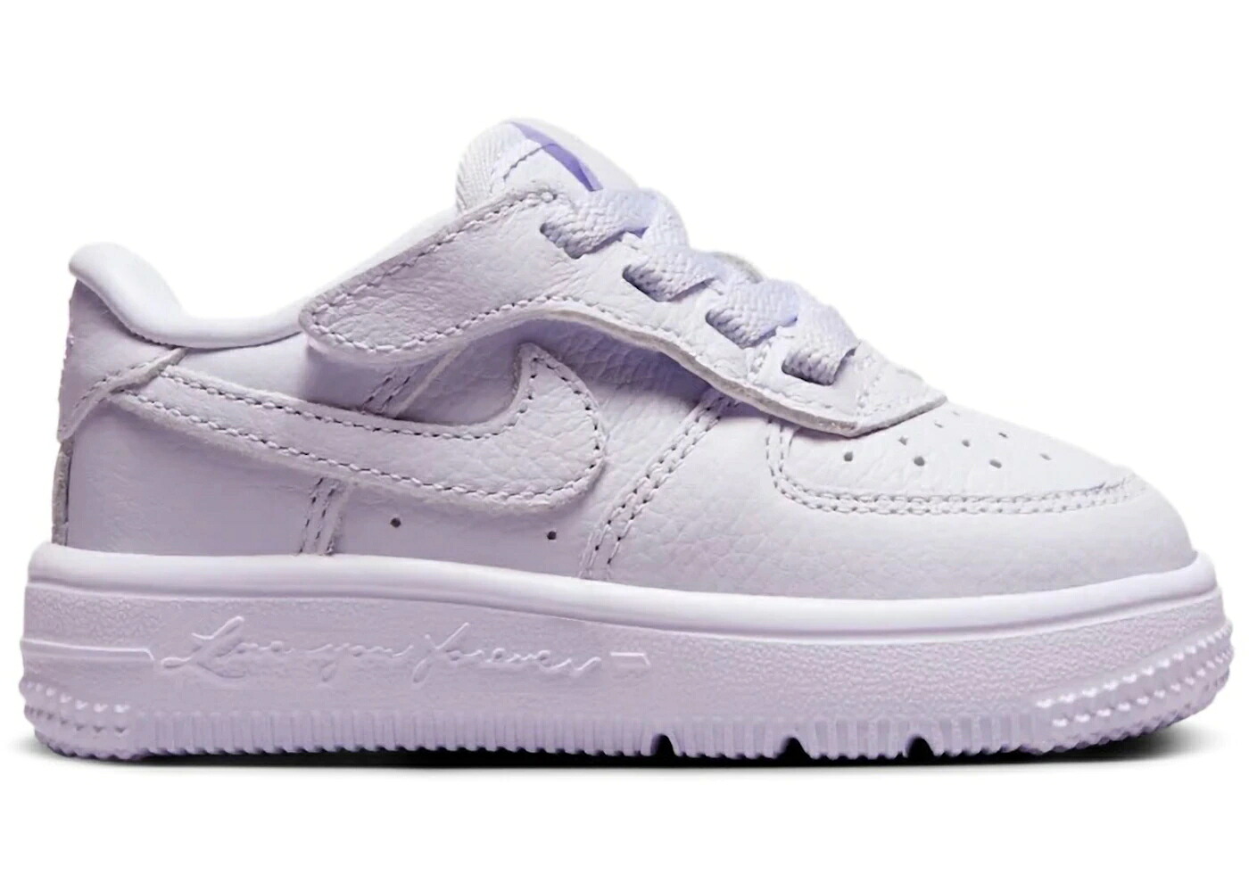 ナイキ 紫 パープル お坊っちゃん キッズ NIKE FORCE 1 LOW EASYON DRAKE NOCTA CERTIFIED LOVER BOY PALEST PURPLE (TD) / PALEST PURPLE COBALT TINT