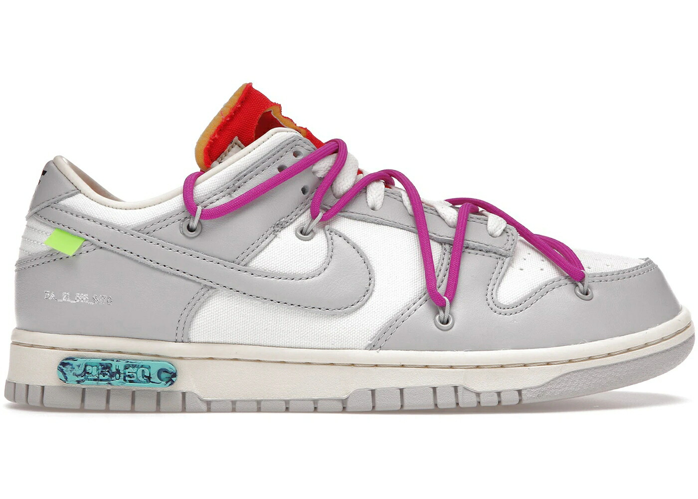 ナイキ ダンク 象牙色 薄墨色 薄墨色 マジェンタ ダンクロー スニーカー メンズ NIKE DUNK LOW OFF-WHITE LOT 45 / SAIL NEUTRAL GREY MAGENTA
