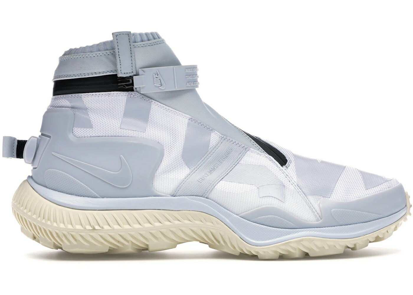 ナイキ ブーツ 白色 ホワイト ピュア プラチナム 黒色 ブラック スニーカー メンズ NIKE GAITER BOOT GYAKUSOU WHITE PURE PLATINUM / WHITE PURE PLATINUM BLACK FOSSIL