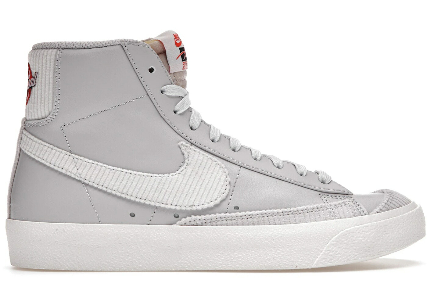 ナイキ ブレイザー ミッド 薄墨色 薄墨色 赤 赤いこと スニーカー メンズ NIKE BLAZER MID 77 EMB VAST GREY / VAST GREY VAST GREY CHILE RED