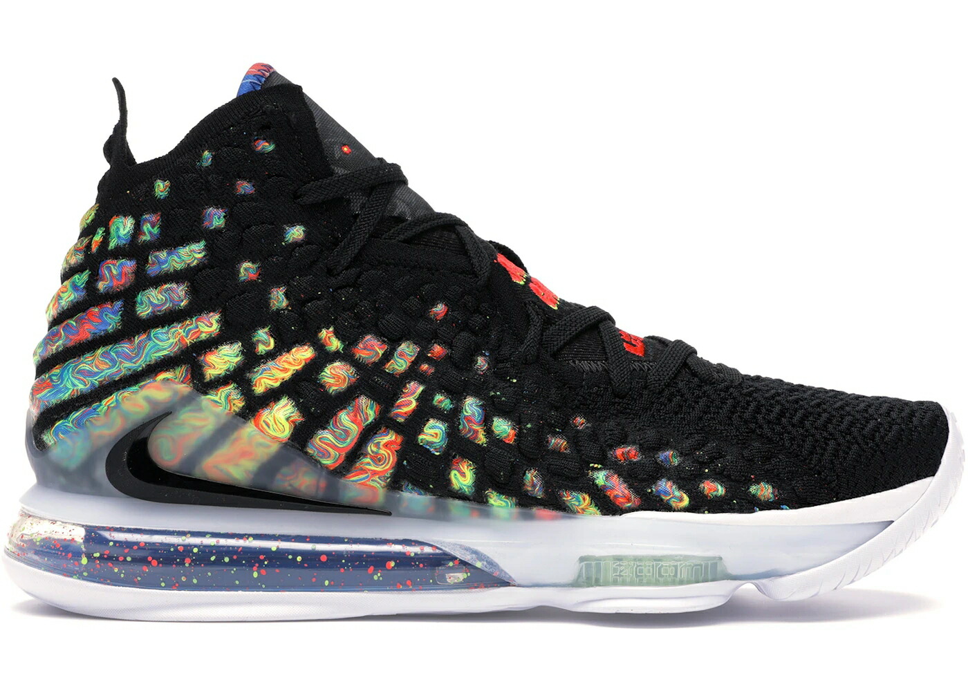 ナイキ レブロン ウィリアム・ジェームズ 黒いこと 黒いこと スニーカー メンズ NIKE LEBRON 17 JAMES GANG / BLACK BLACK MULTI COLOR