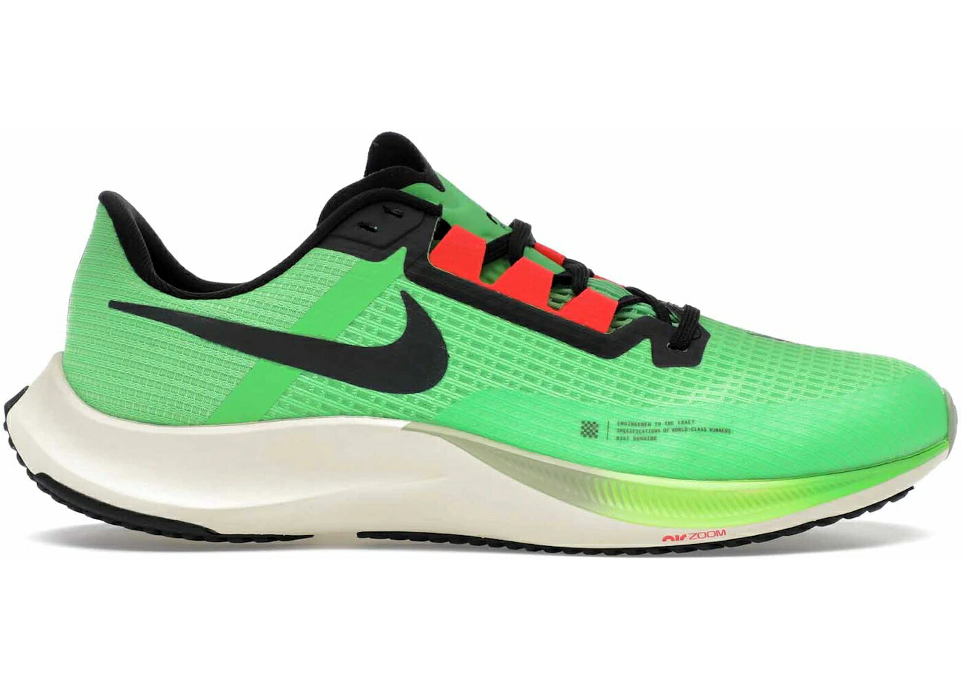 ナイキ 望遠レンズ 競争相手 スクリーム 緑 緑であること 黒いこと 黒いこと スニーカー メンズ NIKE AIR ZOOM RIVAL FLY 3 EKIDEN SCREAM GREEN / SCREAM GREEN BLACK COCONUT MILK