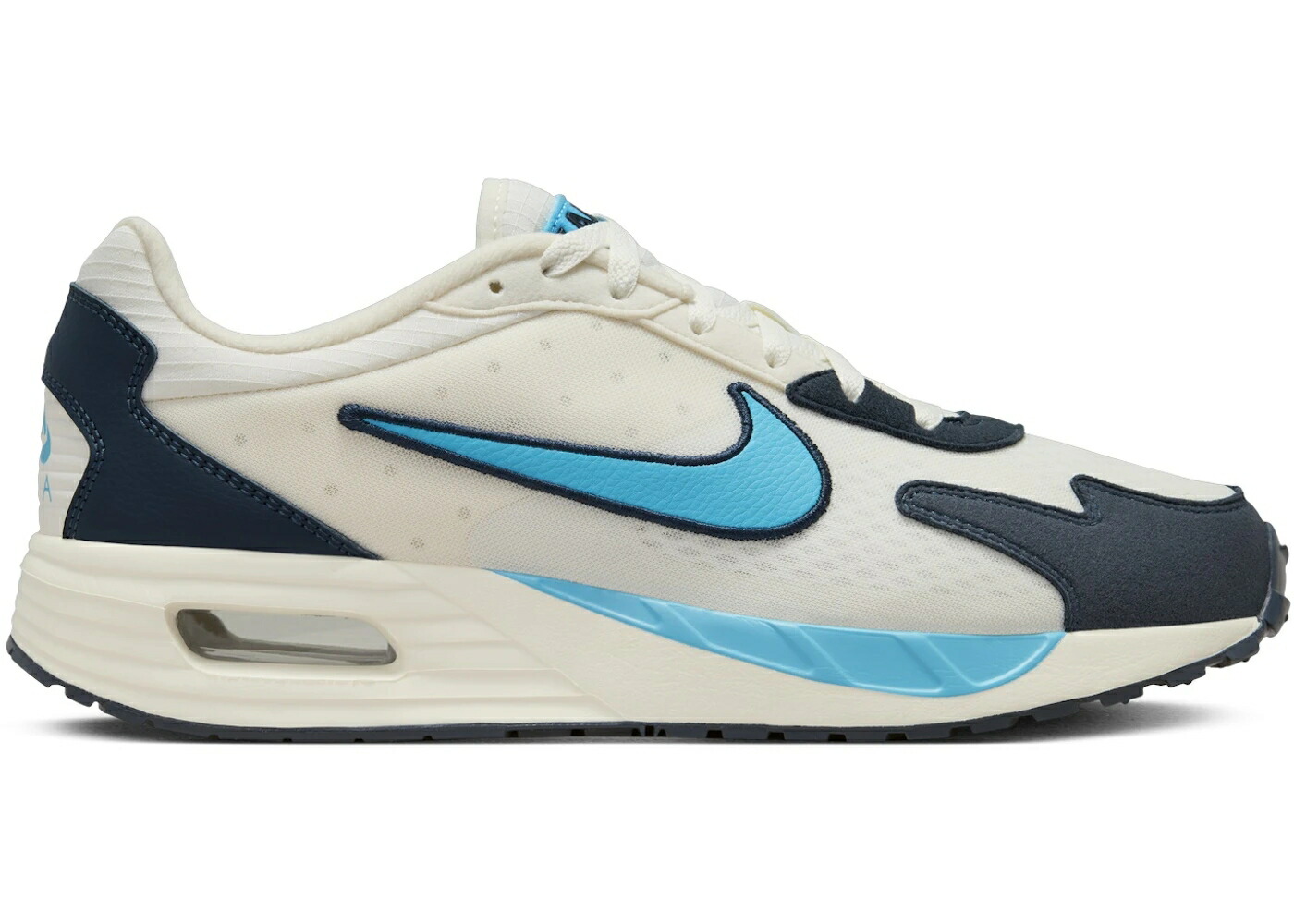 ナイキ マックス 紺色 ネイビー アイボリー 青色 ブルー エアマックス スニーカー メンズ NIKE AIR MAX SOLO SAIL ARMORY NAVY PALE IVORY BALTIC BLUE / SAIL ARMORY NAVY PALE IVORY