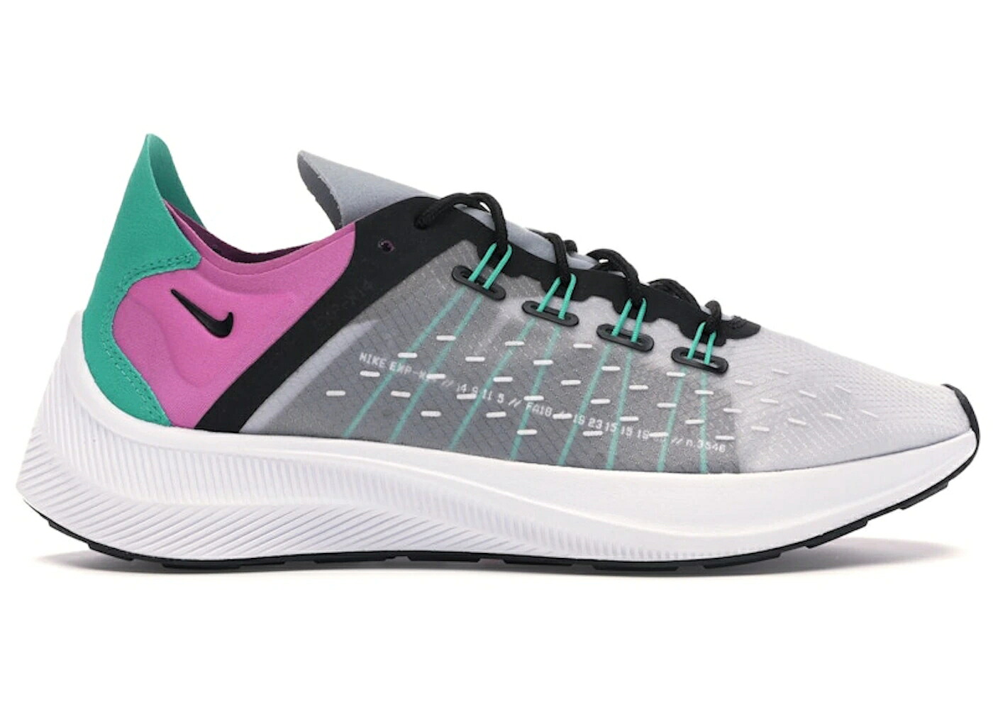 ナイキ 灰色 グレー 黒色 ブラック WOMEN'S スニーカー レディース NIKE EXP-X14 SOUTH BEACH (WOMEN'S) / WOLF GREY CLEAR EMERALD BLACK｜スニケス